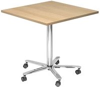 HAMMERBACHER VST88 Stehtisch höhenverstellbar quadratisch Spanplatte eiche 80,0 x 80,0 x 72,0 - 114,0 cm, 1 St.