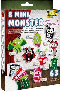 Thumbnail - folia Nähset Mini Monster Friends mehrfarbig