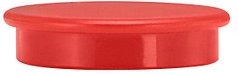 Magnete rot, Kunststoff Ø 3,2 x 0,73 cm, 10 St.