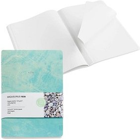 MIQUELRIUS Notizbuch Stone Paper ca. DIN A5 blanko, grün Hardcover 50 Seiten, 1 St.