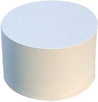 folia Bastelfilz Bierfilze blanko rund weiß 100 St.