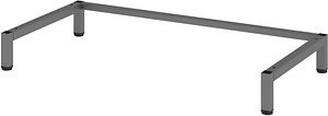 HAMMERBACHER FlexWall Möbelfüße grafit 79,8 x 39,8 x 10,2 cm