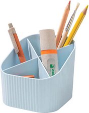 Thumbnail - HAN Stiftehalter X-LOOP pastellblau Kunststoff 4 Fächer 11,1 x 11,1 x 10,5 cm