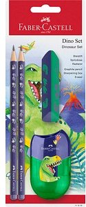 FABER-CASTELL Schreibset Dino grün