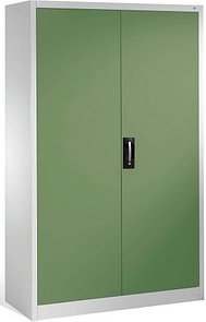 CP Metallschrank 08931-00 S10012 lichtgrau, rededagrün 4 Fachböden 120,0 x 50,0 x 195,0 cm, aufgebaut, 1 St.