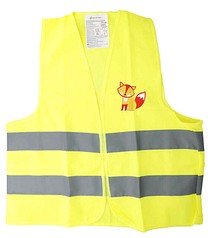 FIRST AID ONLY® unisex Warnweste FUCHS neongelb Einheitsgröße