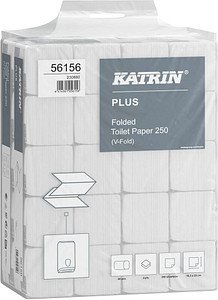 Thumbnail - KATRIN Einzelblatt-Toilettenpapier PLUS 2-lagig, 10.000 Tücher