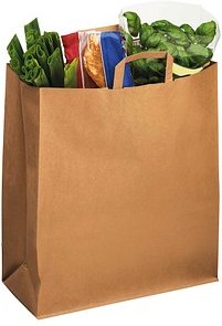 VP Papier-Tragetaschen Topcraft braun 40,0 x 45,0 cm, 200 St.