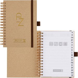 BRUNNEN Adressbuch Wire beige