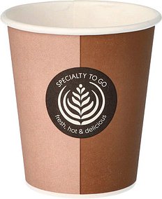 STARPAK Einweg-Kaffeebecher beige 0,2 l, 50 St.