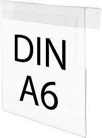 50 EICHNER Sichttaschen geschlossen DIN A6 quer transparent glatt