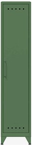 BISLEY Stahlschrank Fern Locker FERLOC623 olivgrün 1 Fachboden 38,0 x 51,0 x 180,0 cm, aufgebaut, 1 St.