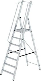 MUNK Podestleiter 51097 silber 7 Stufen, H: 264,0 cm