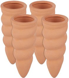 relaxdays Tonkegel für Bewässerung, 4 St.