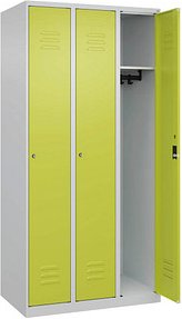 CP Spind Classic Plus clowngrün, lichtgrau 080000-30 S10030, 3 Schließfächer 90,0 x 50,0 x 185,0 cm