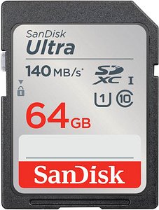 SanDisk Speicherkarte SDXC-Card Ultra, 64 GB, 1 St.