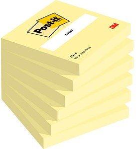 Post-it® Notes 654 Haftnotizen gelb, 6 Blöcke