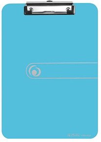 herlitz Klemmbrett easy orga 300000675 DIN A4 transparent blau Kunststoff, 1 St.