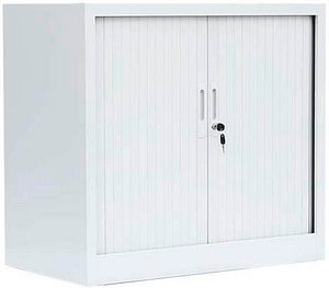 LÜLLMANN Schiebetürenschrank, 555087 signalweiß 1 Fachboden 80,0 x 45,7 x 75,0 cm