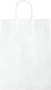 folia Papier-Tragetaschen XL weiß 31,0 x 42,0 cm, 15 St.