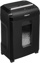 AKTION: Fellowes Powershred 10M Aktenvernichter mit Partikelschnitt P-5, 2 x 12 mm, bis 10 Blatt, schwarz mit 20 Euro Ca...