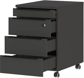 GERMANIA Mailand Rollcontainer grafit 4 Auszüge 42,0 x 60,0 x 63,0 cm