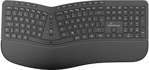 MediaRange MROS279 ergonomische Tastatur kabellos schwarz