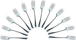 Thumbnail - solex® Gabeln Baguette silber, 12 St.