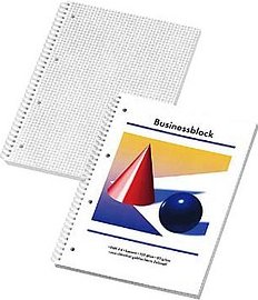 Collegeblock Kugel und Kegel kariert DIN A4 Innenrand, 1 Block