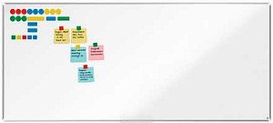 nobo Whiteboard Premium Plus 270,0 x 120,0 cm weiß, silber lackierter Stahl