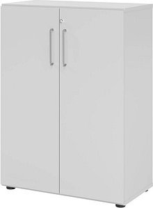 HAMMERBACHER Aktenschrank 938T3, V938T3/5/5/BS lichtgrau 2 Fachböden 80,0 x 42,0 x 110,0 cm