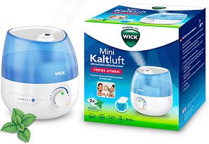 WICK WUL525E Mini Kaltluft Ultraschall Luftbefeuchter weiß/blau 21 W
