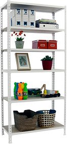 Thumbnail - Simonrack Schwerlastregal MADERCLICK 6 8435104975206 weiß, braun 90,0 x 30,0 x 250,0 cm