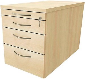 fm Sidney Rollcontainer königsahorn 4 Auszüge 43,4 x 80,0 x 54,0 cm