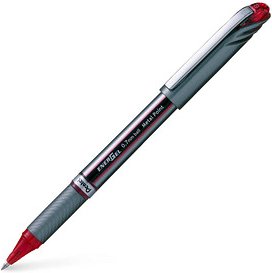 Pentel ENERGEL BL27 Gelschreiber rot/silber 0,35 mm, Schreibfarbe: rot, 1 St.