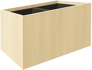 fm Pflanzkübel Plant Holz königsahorn rechteckig 73,1 x 40,0 cm, 1 St.