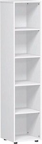 geramöbel Aktenregal weiß 40,0 x 40,0 x 180,8 cm, 1 St.