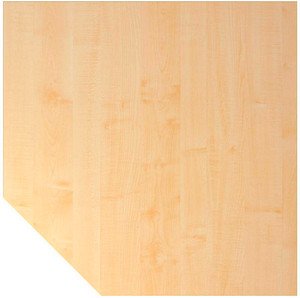 HAMMERBACHER Verbindungsplatte VXBT12 ahorn, grafit Trapezform 120,0 x 120,0 x 2,5 cm