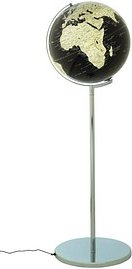 TROIKA® Leuchtglobus SOJUS LIGHT schwarz/silber