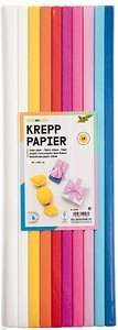 folia Krepppapier MIX farbsortiert 32 g/qm 10 Rollen