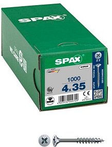 Thumbnail - SPAX® Universalschrauben Z2 Senkkopf WIROX 0291010400355 4 mm x 35 mm, 1.000 St.