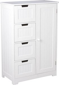 Thumbnail - WOHNLING Badschrank WL5.184 weiß 56,0 x 30,0 x 83,0 cm