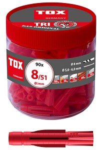 TOX TRI 8/51 010260051 Universaldübel Ø 8 mm x 51 mm, 90 St.