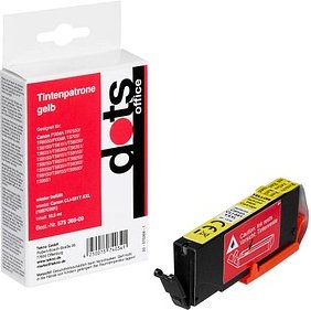 dots gelb Druckerpatrone kompatibel zu Canon CLI-581 Y XXL