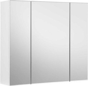 VASAGLE Spiegelschrank weiß 60,0 x 15,0 x 55,0 cm