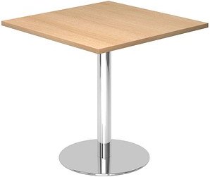 HAMMERBACHER Bistrotisch quadratisch Spanplatte eiche 80,0 x 80,0 x 74,5 cm, 1 St.