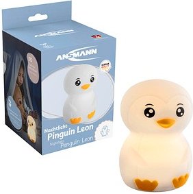 Thumbnail - ANSMANN Pinguin Leon LED Nachtlicht weiß 9,23 cm, 0,2 W, 1 St.