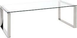 HAKU Möbel Couchtisch rechteckig Glas transparent 120,0 x 60,0 x 40,0 cm, 1 St.