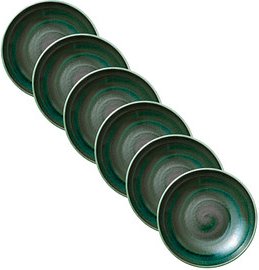 6 HEART & SOUL Suppenteller Perfect Match Avocado grün 23,0 cm