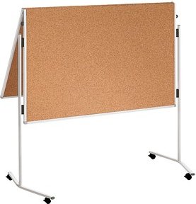 FRANKEN Moderationswand ECO klappbar 120,0 x 150,0 cm braun